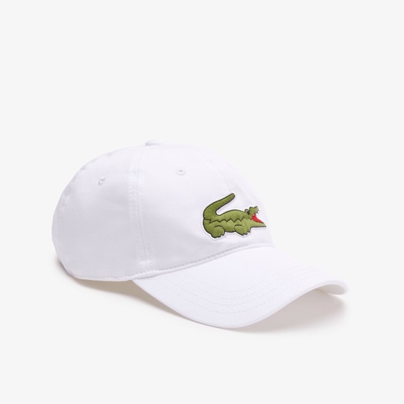 Lacoste Adjustable Cotton Twill Cap White - Picture 4 of 7